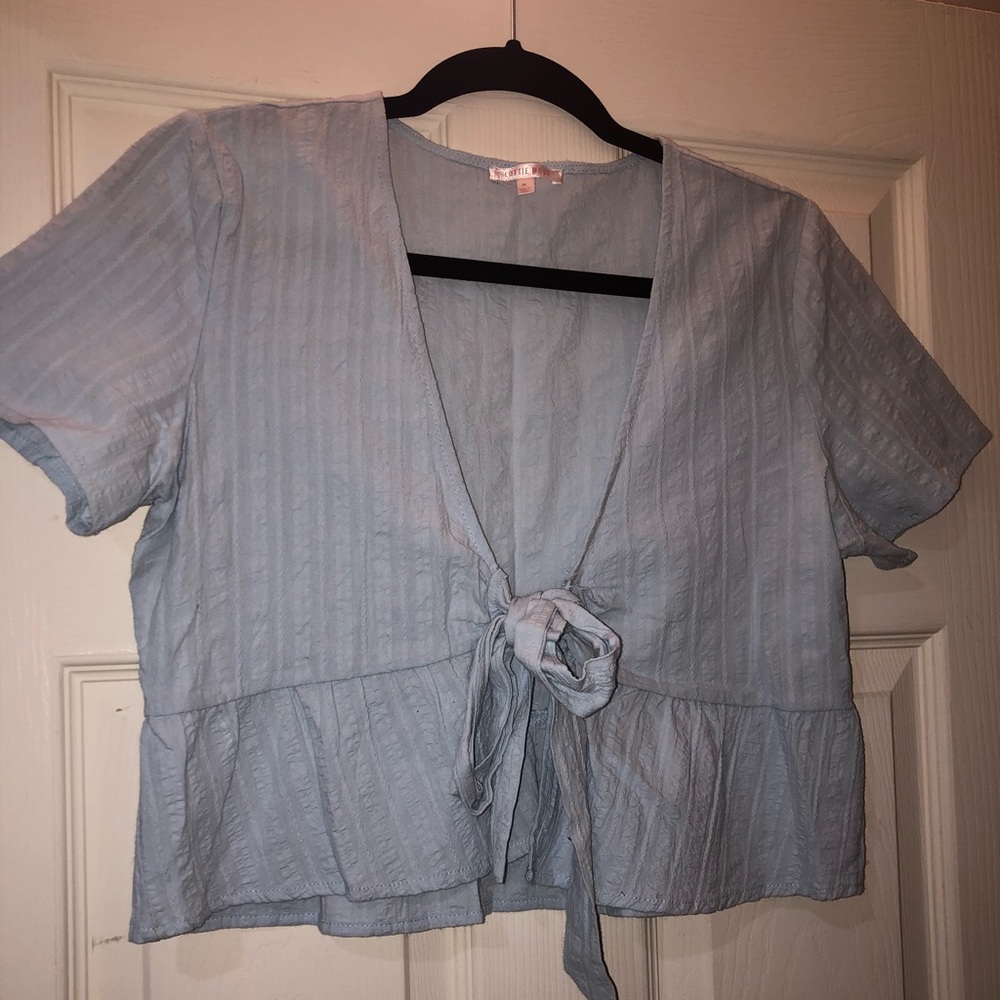 Baby blue top